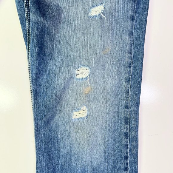 BKE Denim Men's 32R Derek Jeans Distressed Holes - Picture 7 of 15